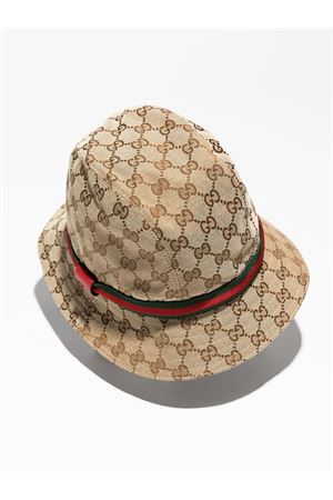 cappello in cotone beige GUCCI KIDS | 4117904HD092174